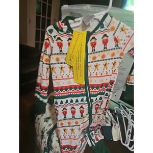 Bamboo Zippy Double Zipper  9 To 12 Months Gingerbread, Soldier White, Green